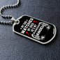 My Dad Watches My Back | Dog Tag
