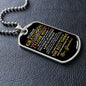 My Dear Grandson | Dog Tag Necklace