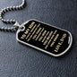 To My Son Always Remember Love Dad | Dog Tag