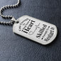 Cute Enough | Dog Tag Necklace Gray & Black