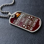 To My Husband | Fate Choice Love Dog Tag