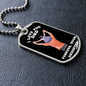 I Love You dad Dog Tag