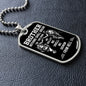 Brother-Nothing Shall Break This Bond | Dog Tag (Black & White Design)