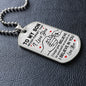 Never Forget | Love Mom Dog Tag (White Background)