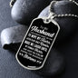 The Roughest Storms | Dog Tag (Black & White)