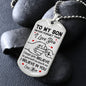 Never Forget | Love Mom Dog Tag (White Background)