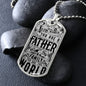 Father You Are the World | Dog Tag Necklace