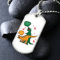 T Rex "I'm F@&%IN" Trying | Dog Tag Necklace
