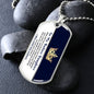 Straighten Your Crown Daughter| Dog Tag Necklace