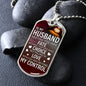 To My Husband | Fate Choice Love Dog Tag