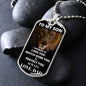 I Promise | To My Son Dog Tag White Letters