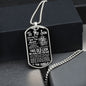 To My Son | I Believe in You Dog Tag Black and White