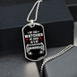 My Dad Watches My Back | Dog Tag