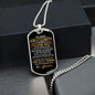 My Dear Grandson | Dog Tag Necklace