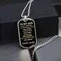 To My Son Always Remember Love Dad | Dog Tag