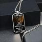I Promise | To My Son Dog Tag White Letters