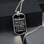 The Roughest Storms | Dog Tag (Black & White)