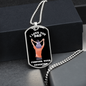 I Love You dad Dog Tag