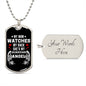 My Mom Watches My Back | Dog Tag Necklace