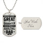 Amazing Dad | Dog Tag Necklace