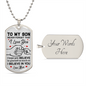 Never Forget | Love Mom Dog Tag (White Background)