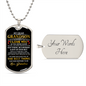 My Dear Grandson | Dog Tag Necklace