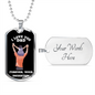 I Love You dad Dog Tag