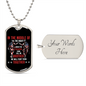 In The Middle of the Night | Dog Tag (Red, White & Blue Design)