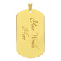 My Mom Watches My Back | Dog Tag Necklace
