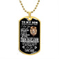 This Old Lion Love Mom | Dog Tag