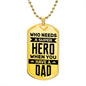 Superhero Dad | Dog Tag Necklace