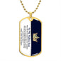 Straighten Your Crown Son | Dog Tag Necklace