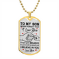 Never Forget | Love Mom Dog Tag (White Background)