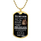 To My Son I Promise | Dog Tag Necklace