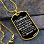 The Roughest Storms | Dog Tag (Black & White)