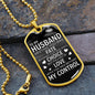 To My Husband | Fate Choice Love Dog Tag (Black & White)