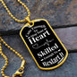 Cute Enough | Dog Tag Necklace Black & White