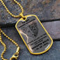 I Am The Storm | To My Daughter Dog Tag Necklace