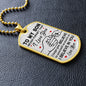 Never Forget | Love Mom Dog Tag (White Background)