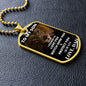 I Promise | To My Son Dog Tag White Letters