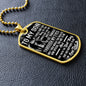 To My Son | If I Could Give You One Thing Dog Tag Black and White