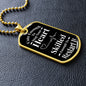 Cute Enough | Dog Tag Necklace Black & White
