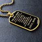 To My Son Always Remember Love Mom | Dog Tag