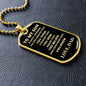 To My Son Always Remember Love Dad | Dog Tag