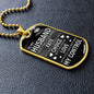 To My Husband | Fate Choice Love Dog Tag (Black & White)
