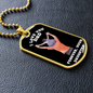I Love You dad Dog Tag