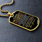 My Dear Grandson | Dog Tag Necklace