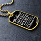 The Roughest Storms | Dog Tag (Black & White)