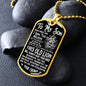Remember Whose Son You Are | Dog Tag (Black & White Design)