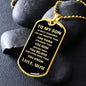To My Son Always Remember Love Mom | Dog Tag